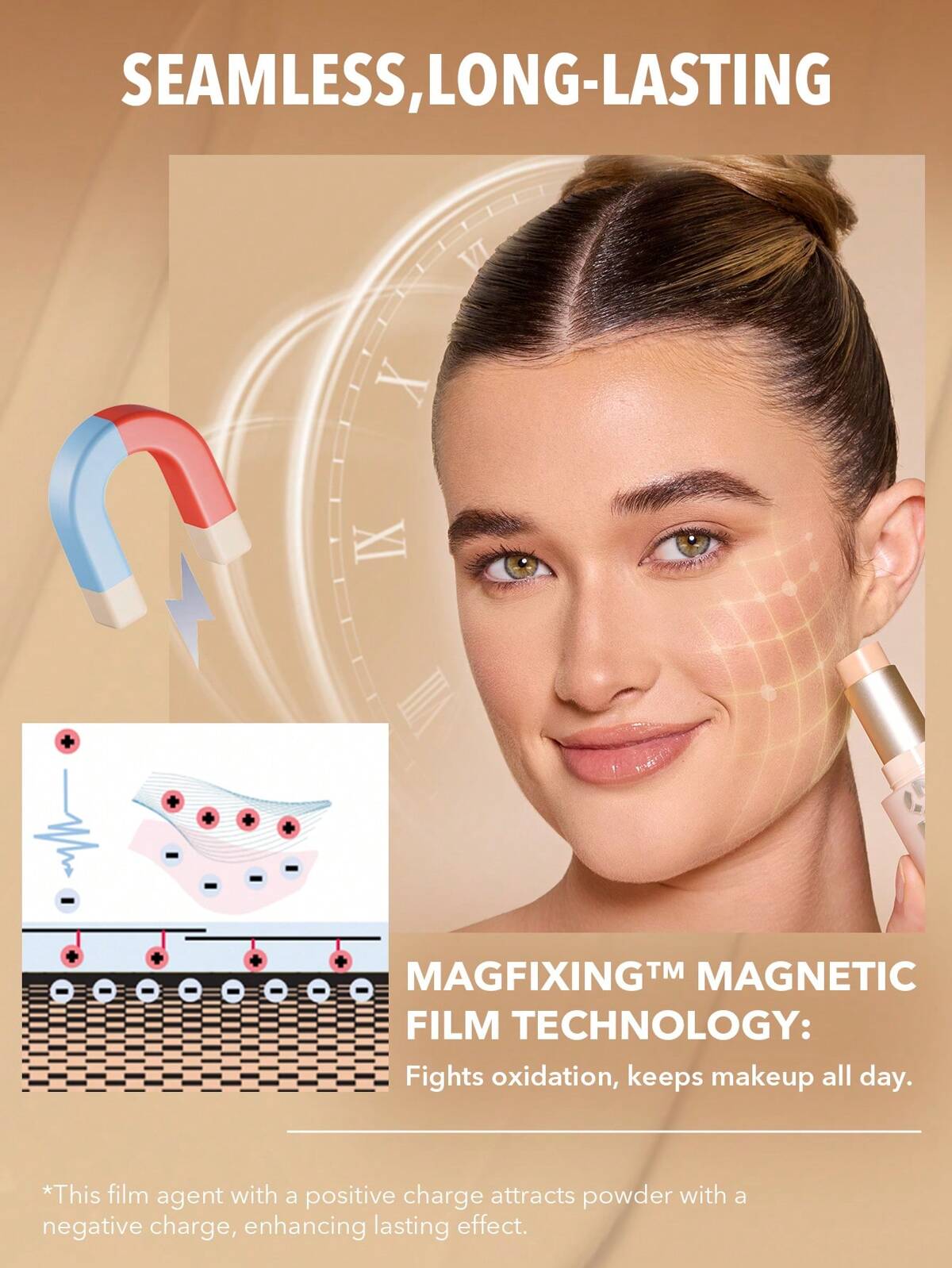 SHEGLAM magnetic skin high coverage foundation stick
