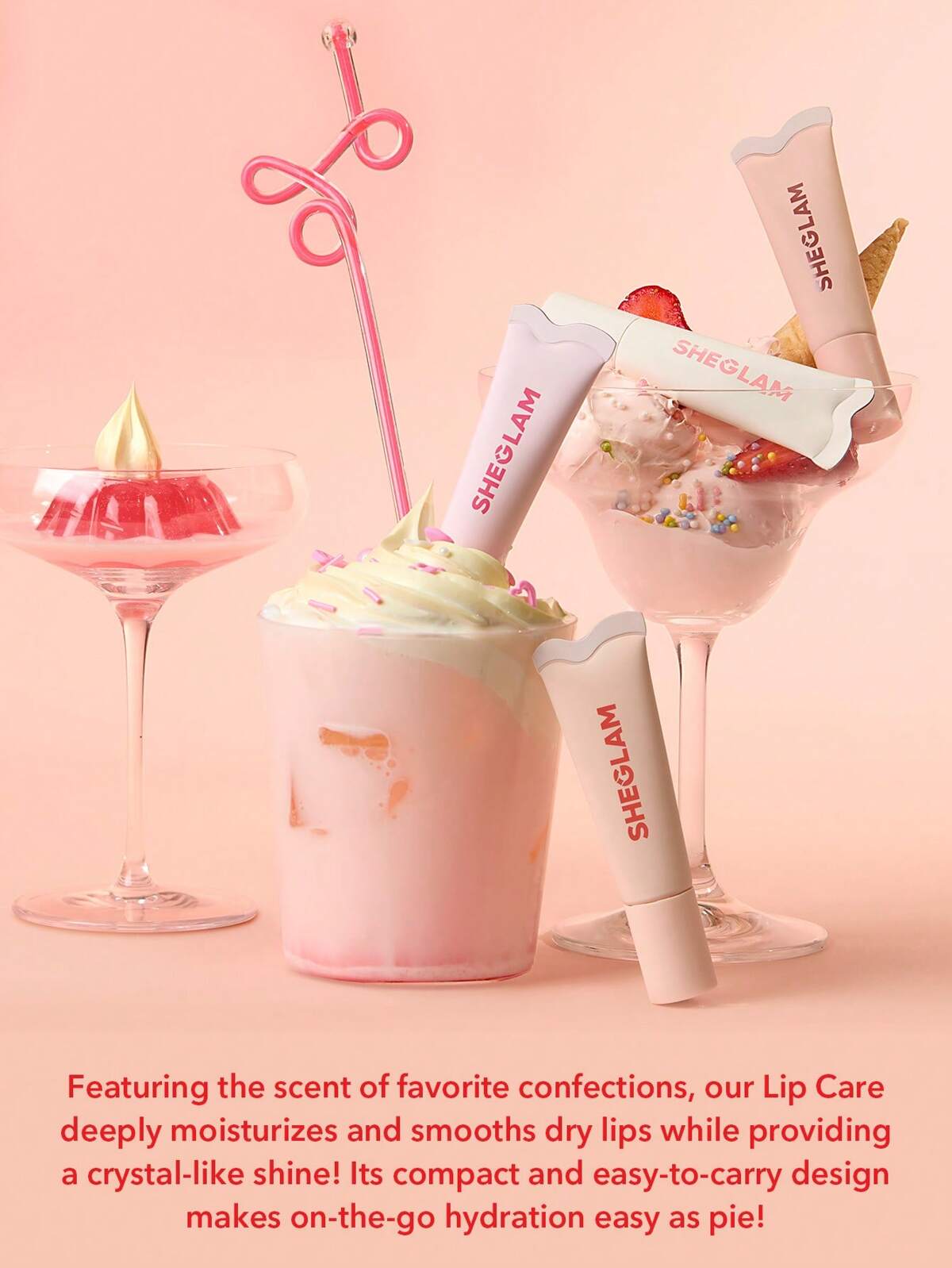 SHEGLAM crystal glaze moisturizing lip care- flavoured lipgloss