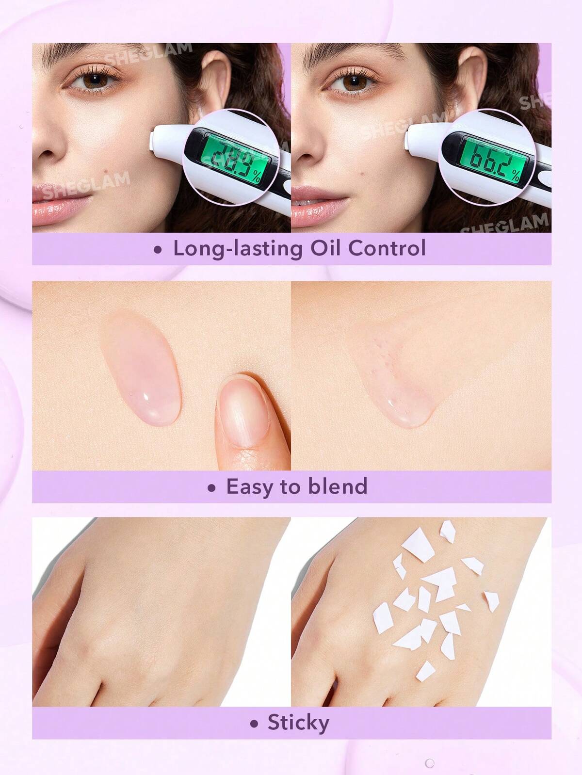 SHEGLAM Good grip primer AHA+blueberry