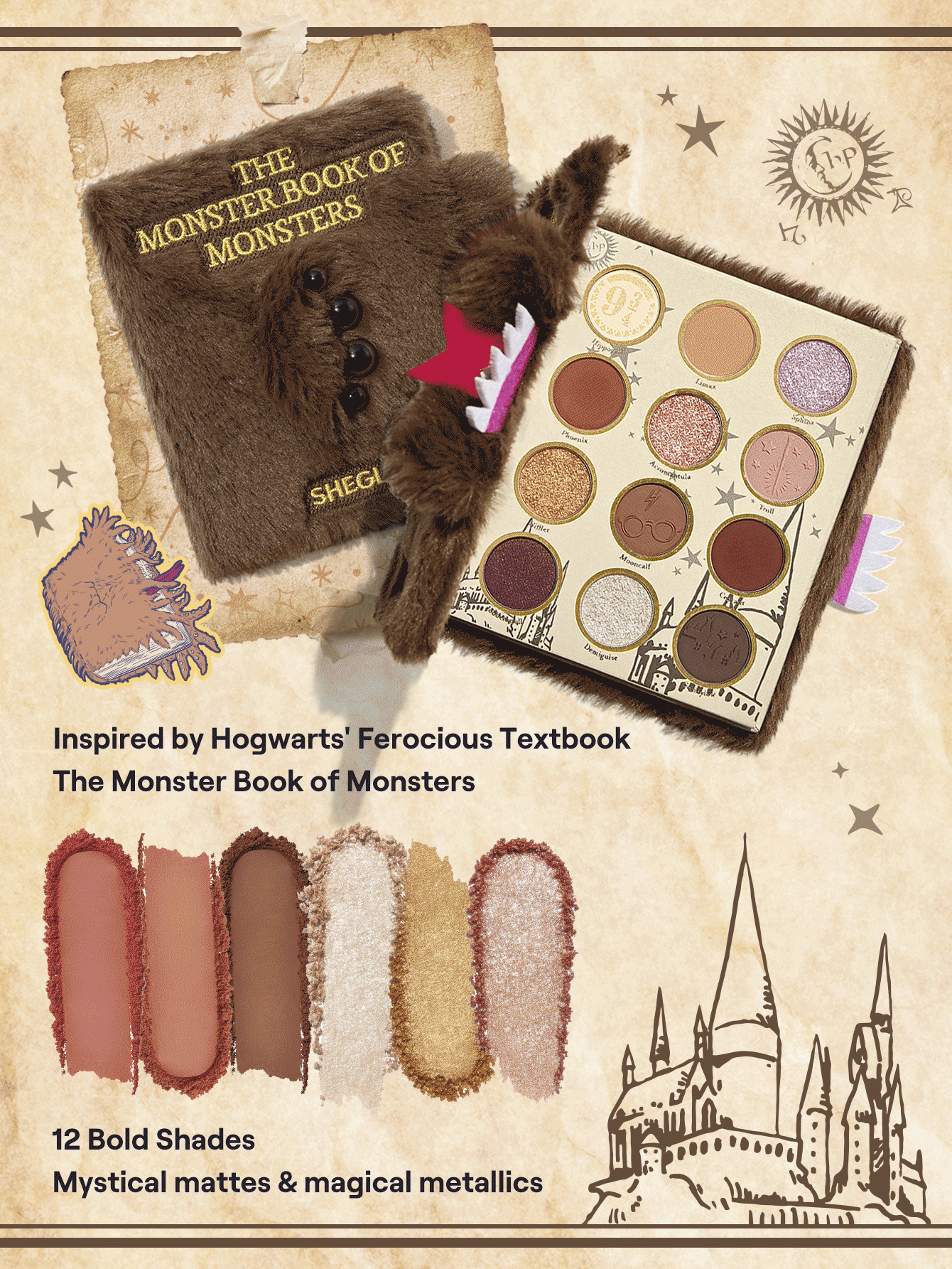 SHEGLAM Harry Potter™ X SHEGLAM monster book of monsters eyeshadow palette