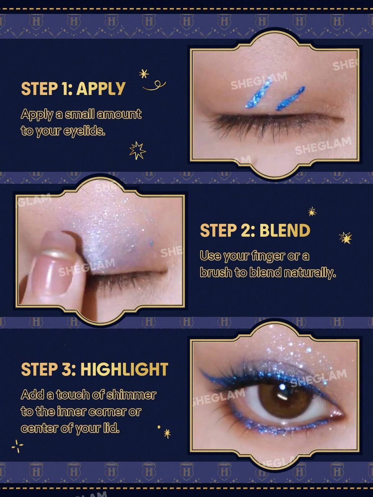 SHEGLAM Harry Potter™ X SHEGLAM house of Hogwarts glitter eyeliner