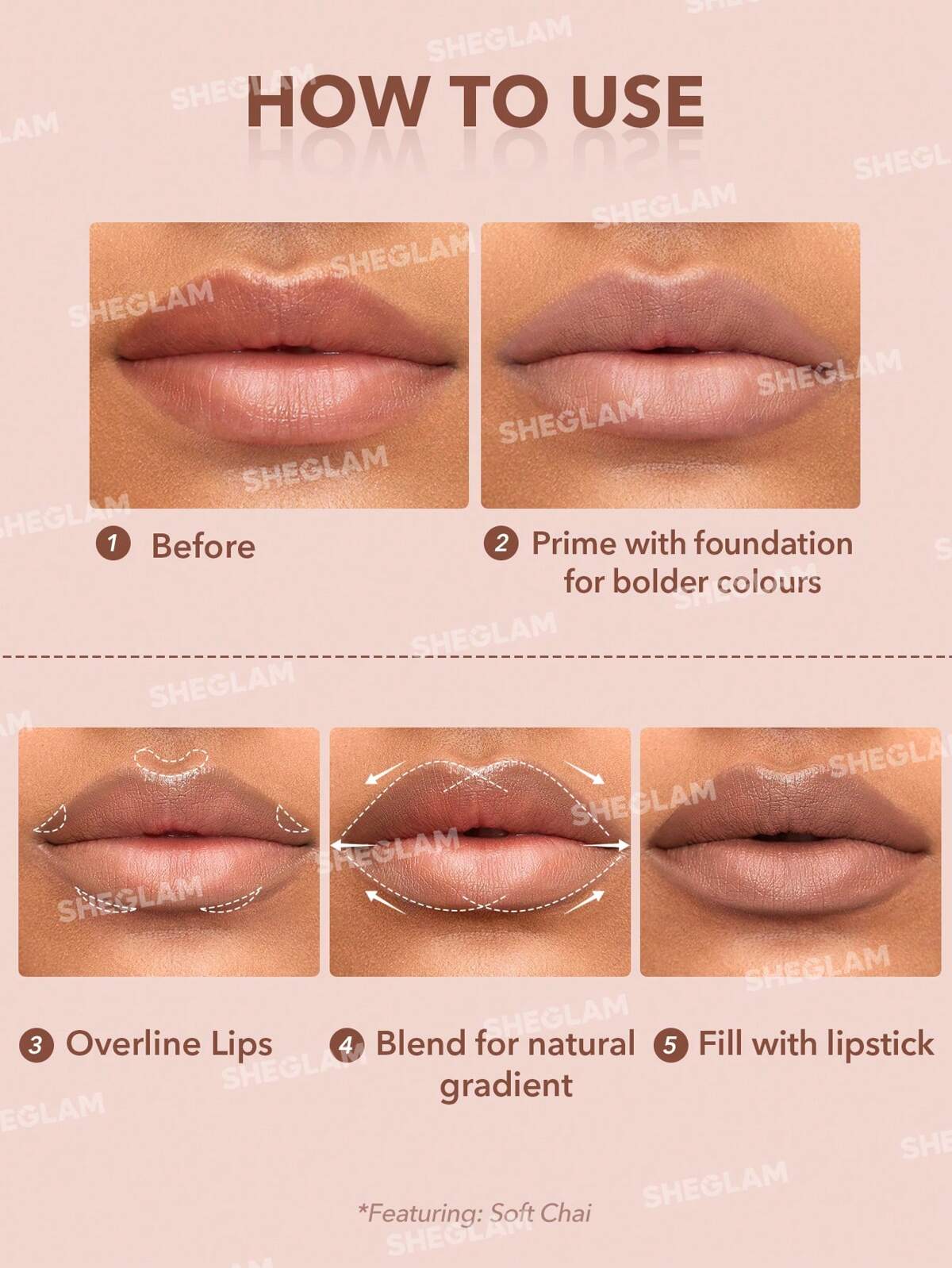 SHEGLAM Glam 101 lipstick and lip liner duo- matte