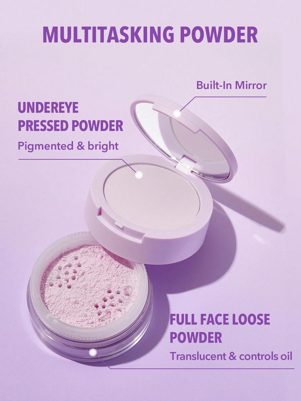 SHEGLAM insta ready face and setting powder - Taro(setting powder)