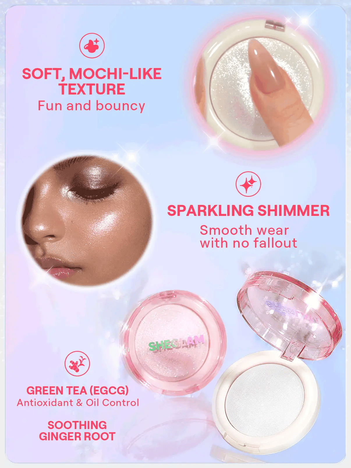 SHEGLAM glowchy bouncy squishy highlighter
