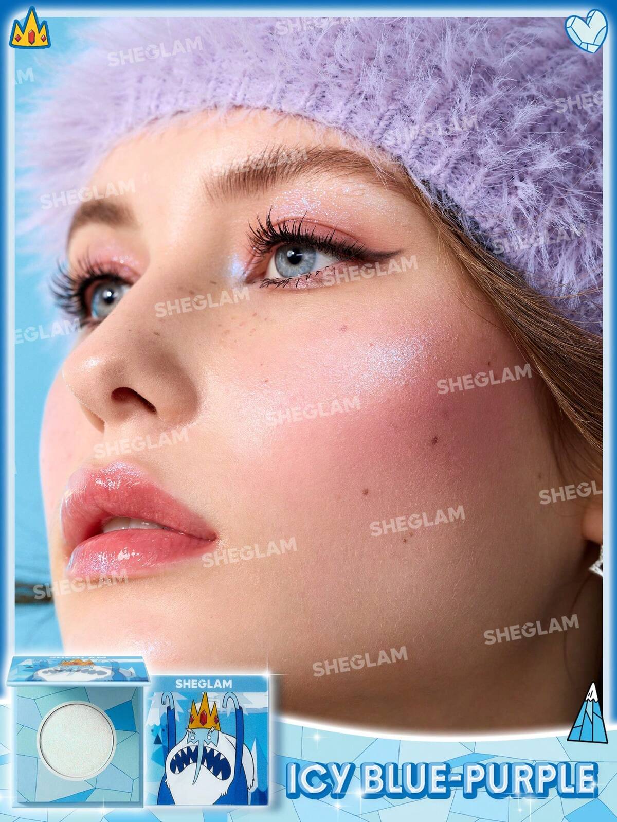 Z- Adventure Time | SHEGLAM Icy Hearts Multichrome Highlighter