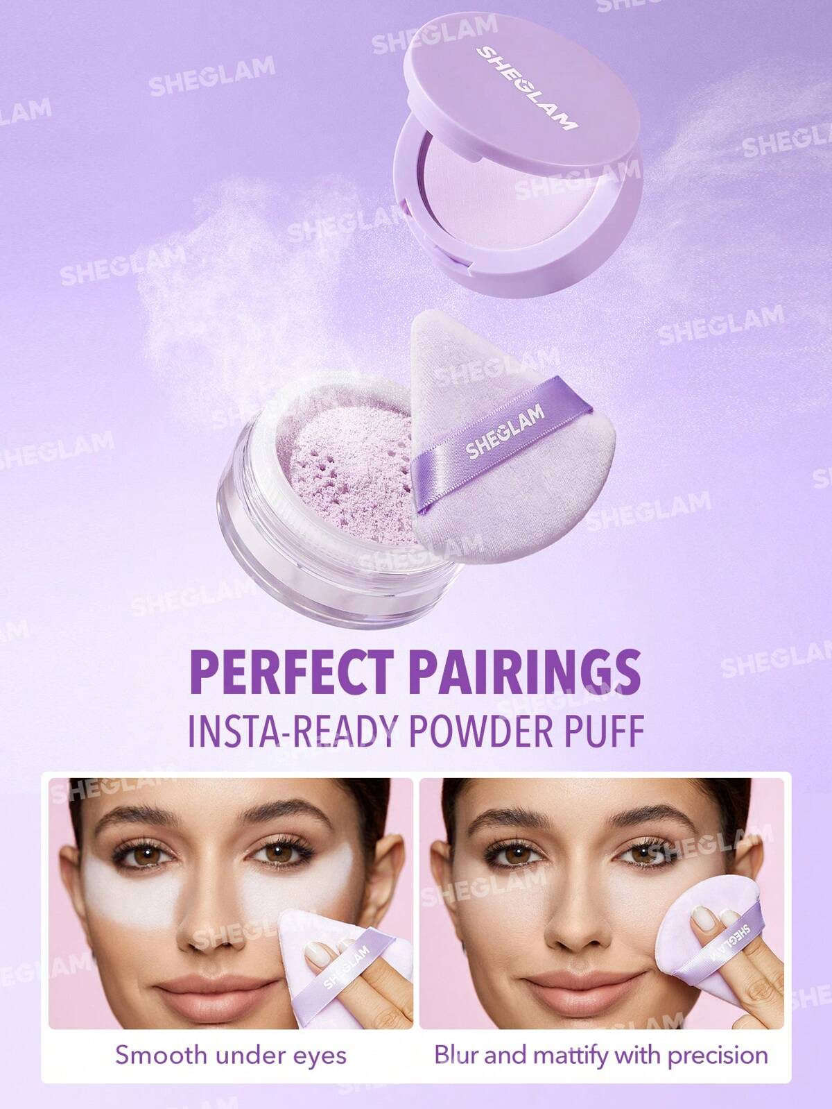 SHEGLAM insta ready face and setting powder - Taro(setting powder)