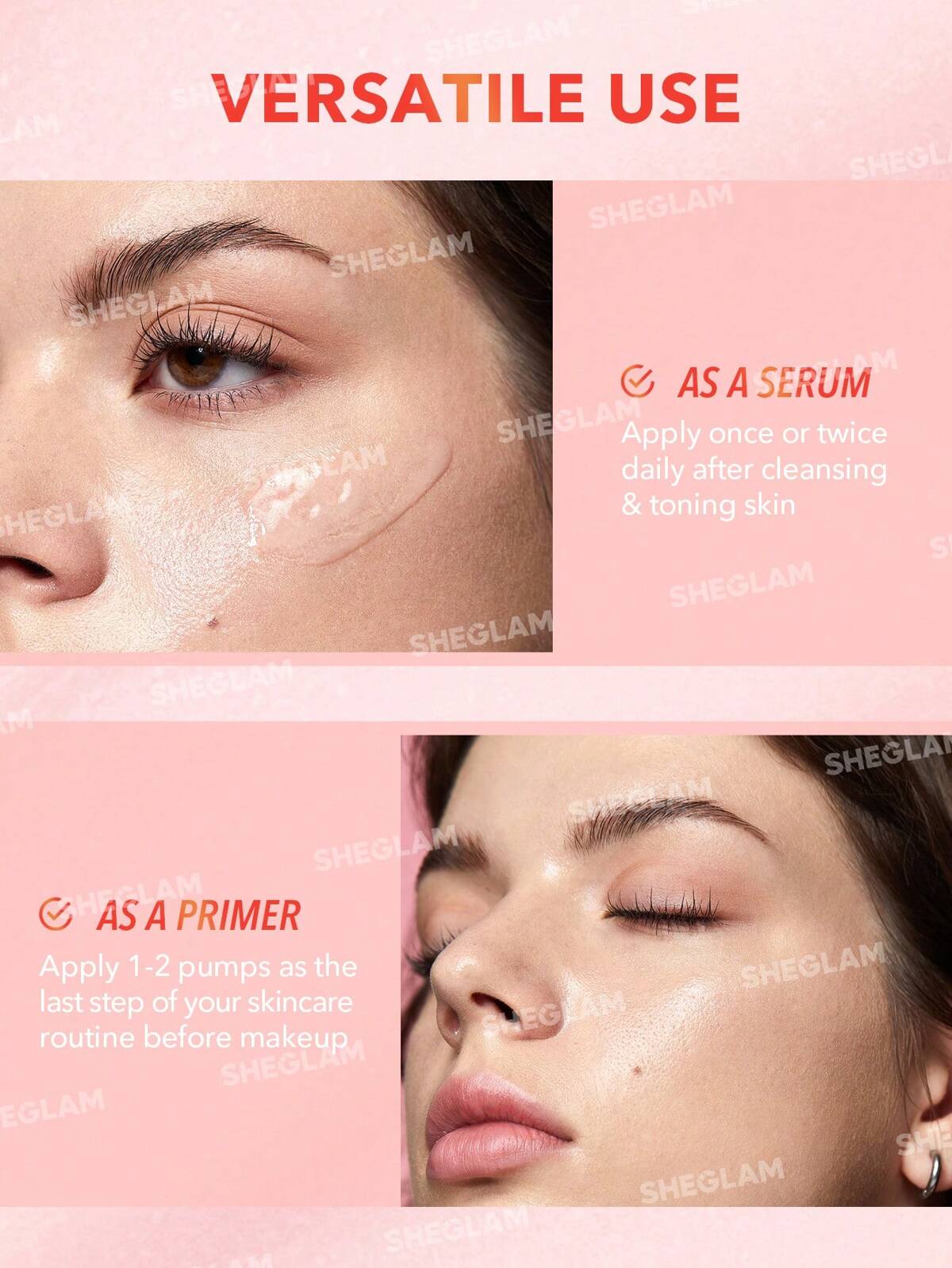 SHEGLAM melon melt niacinamide serum primer
