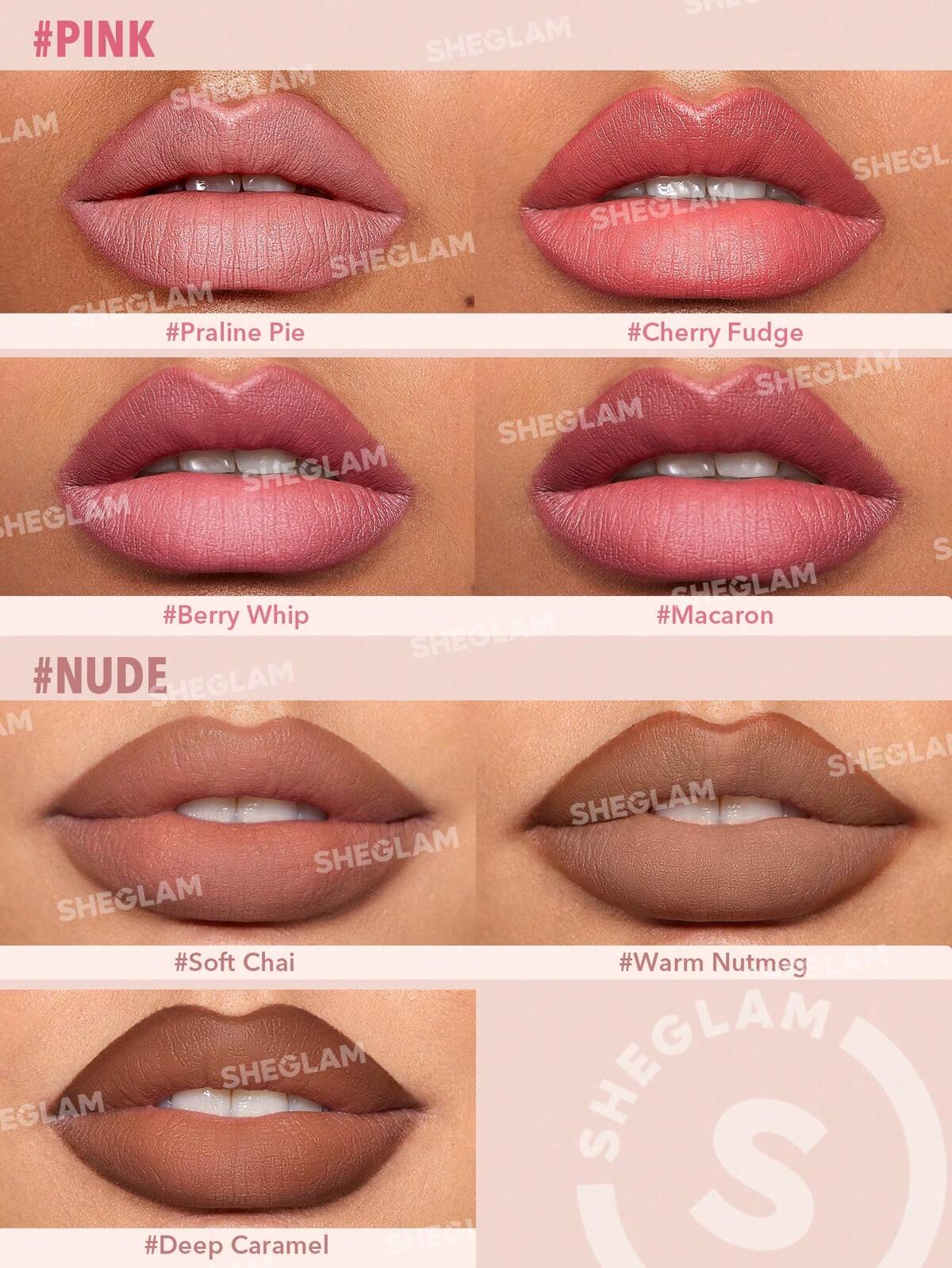 SHEGLAM Glam 101 lipstick and lip liner duo- matte