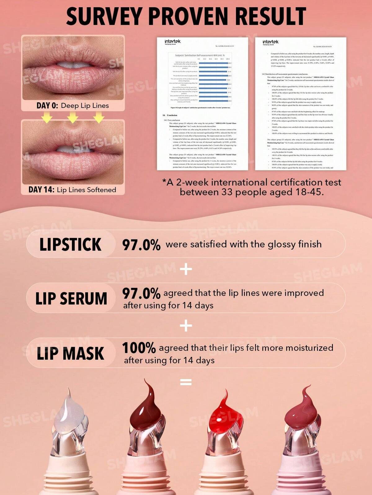 SHEGLAM crystal glaze moisturizing lip care set
