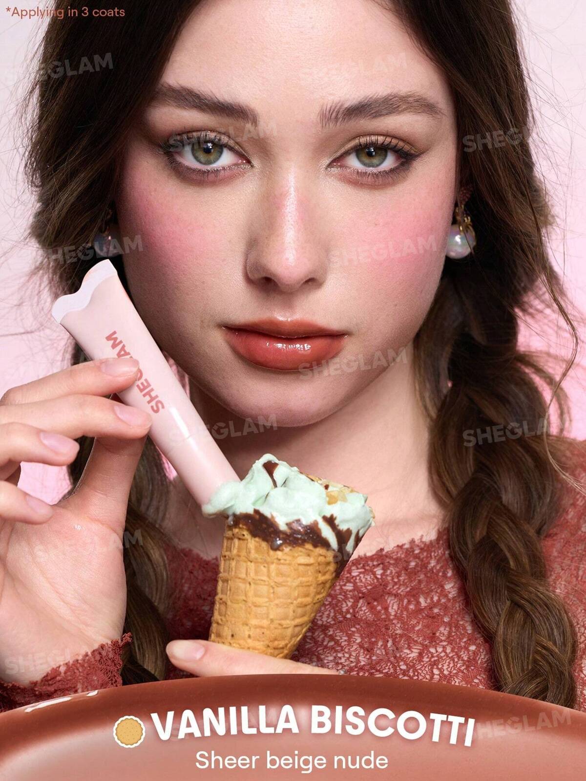 SHEGLAM crystal glaze moisturizing lip care- flavoured lipgloss