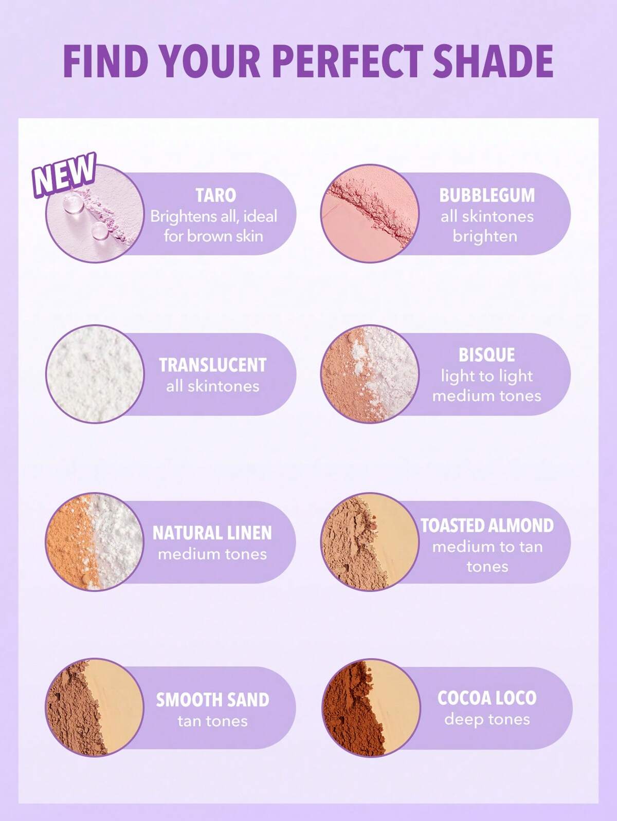 SHEGLAM insta ready face and setting powder - Taro(setting powder)