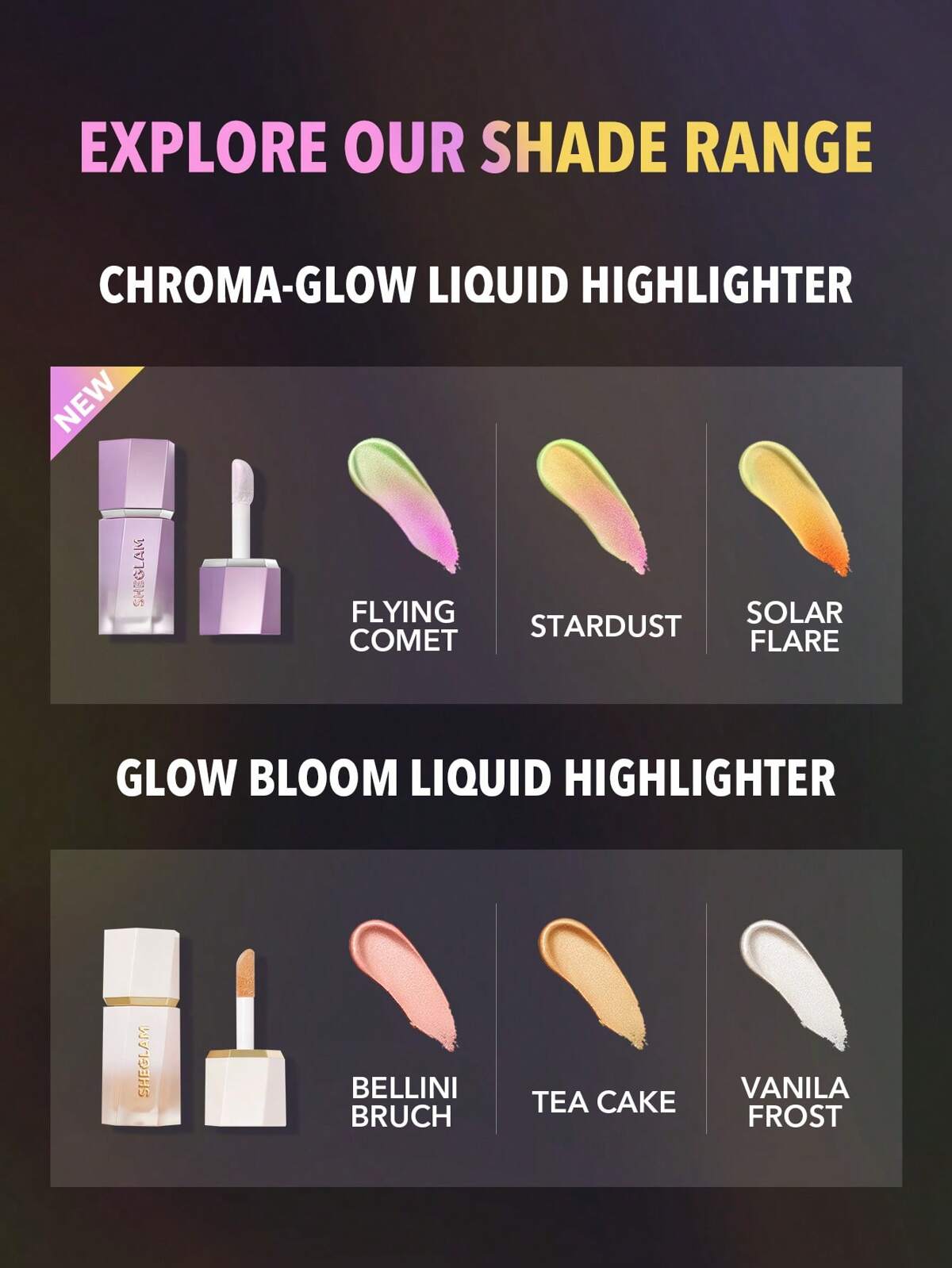 SHEGLAM chroma glow bloom liquid highlighter