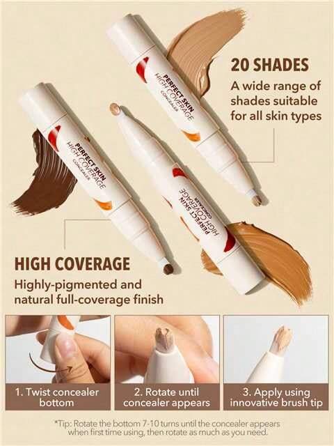 SHEGLAM perfect skin high coverage concealer