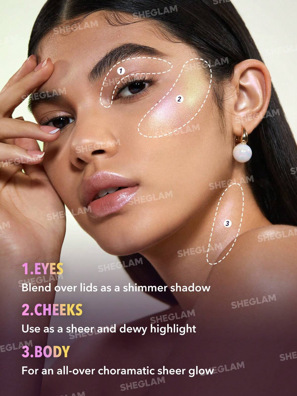 SHEGLAM chroma glow bloom liquid highlighter