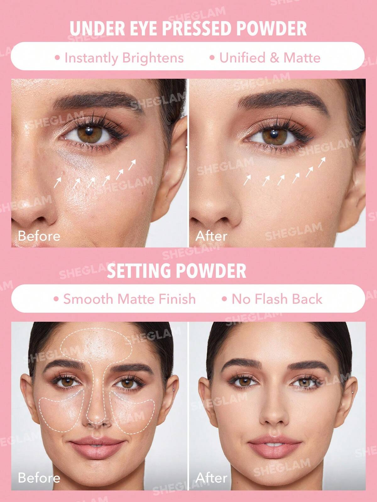 SHEGLAM insta ready powder - bubblegum