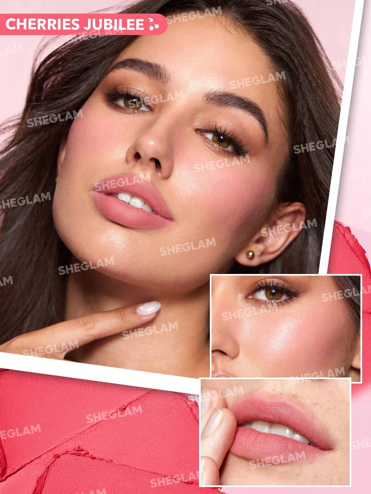 SHEGLAM very cherry cheek & lip cream stack