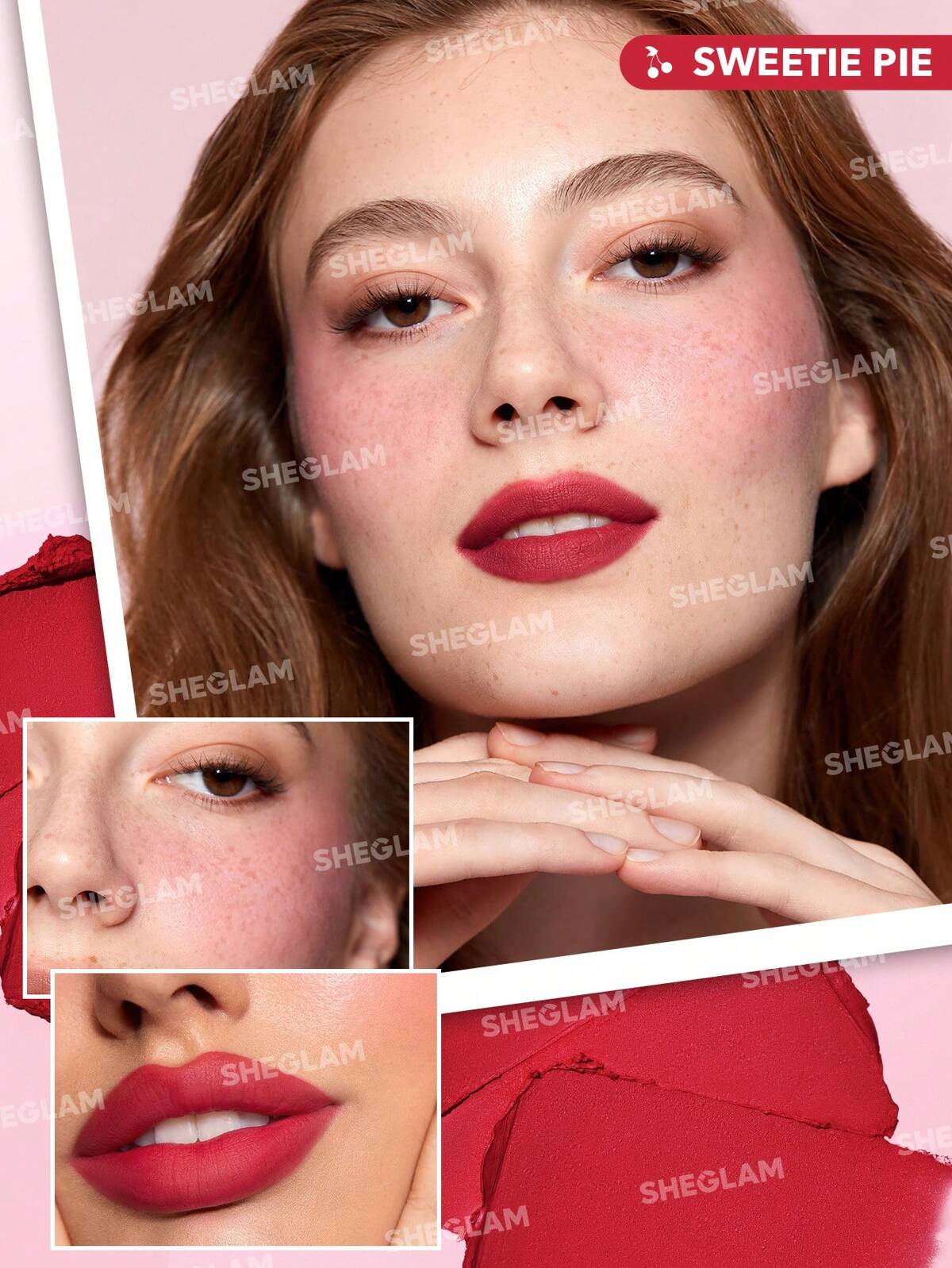 SHEGLAM very cherry cheek & lip cream stack