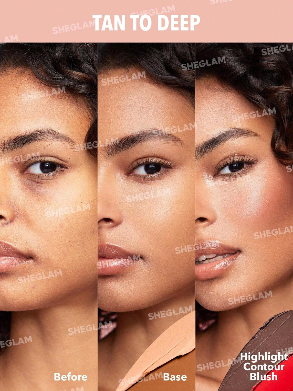 SHEGLAM all about that face multifunctional face palette-blush bronzer highlighter contour