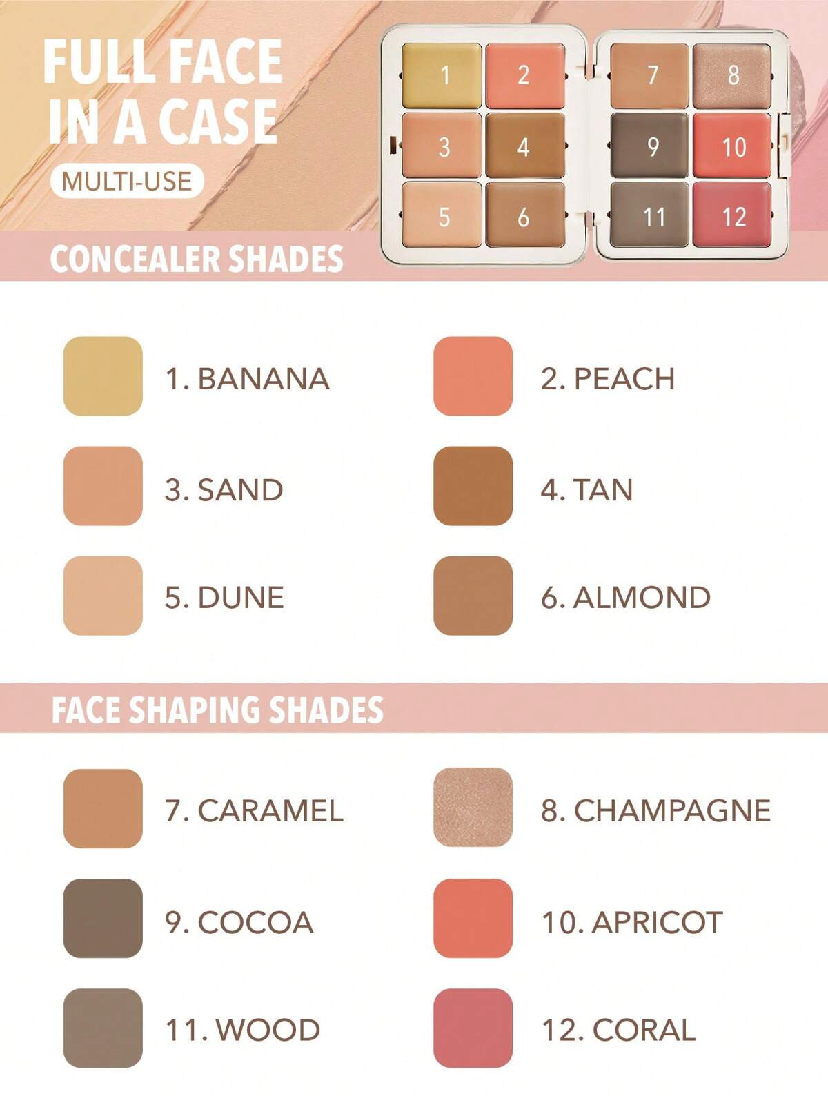 SHEGLAM all about that face multifunctional face palette-blush bronzer highlighter contour