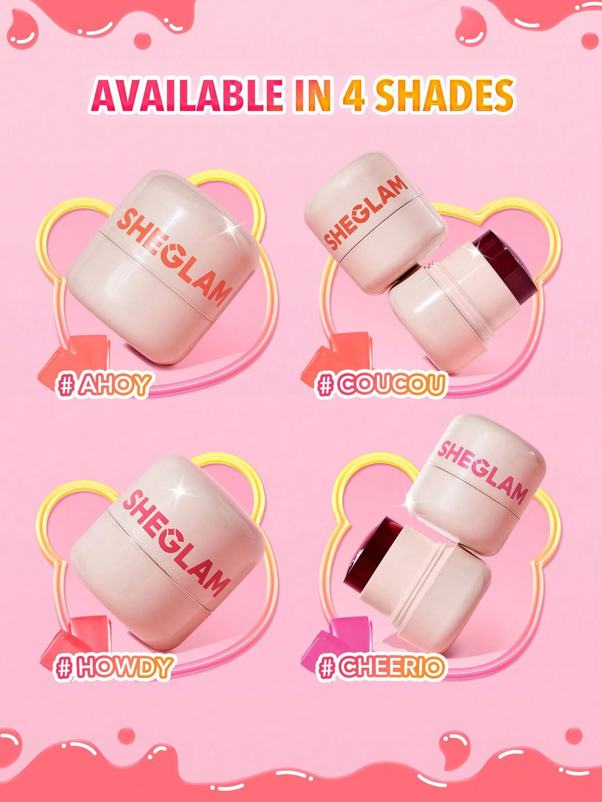 SHEGLAM jelly licious hydrating lip & blush tint