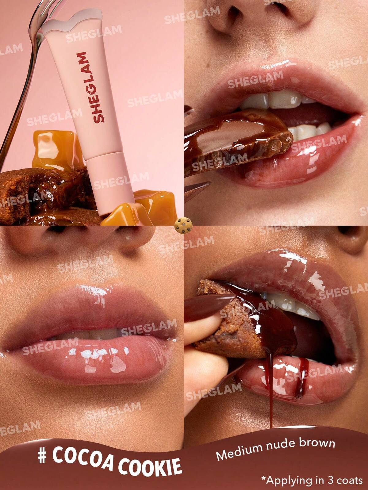 SHEGLAM crystal glaze moisturizing lip care- flavoured lipgloss