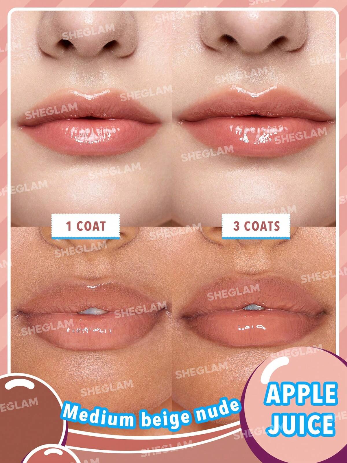 HELLO KITTY x SHEGLAM poolside Perfection lip glaze-lip gloss