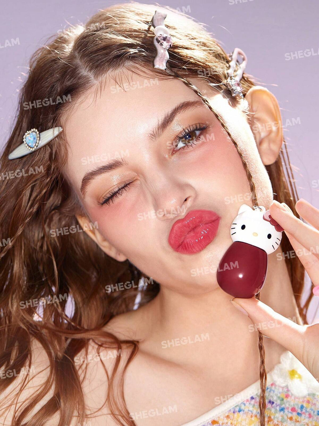 HELLO KITTY x SHEGLAM poolside Perfection lip glaze-lip gloss