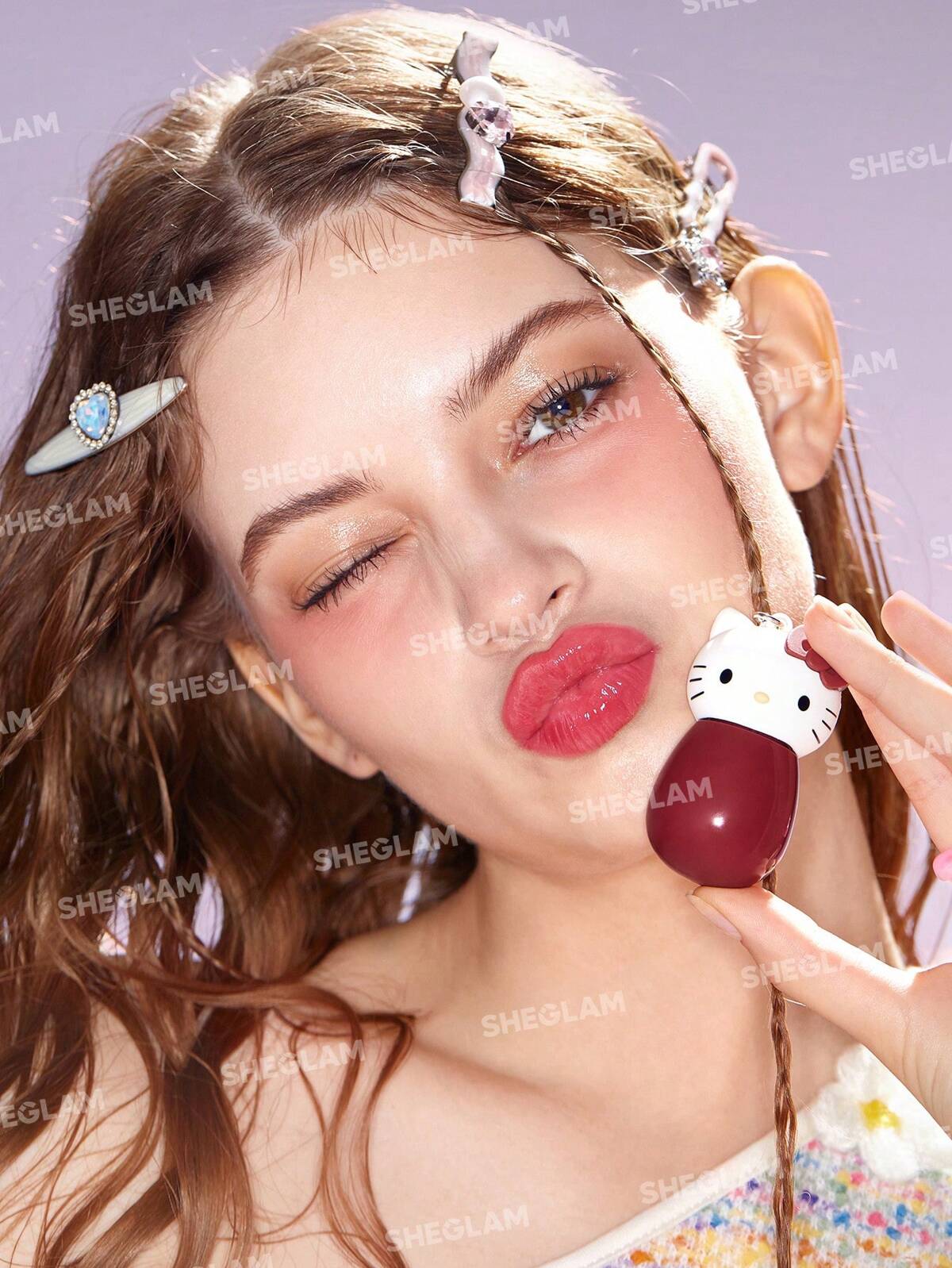 HELLO KITTY x SHEGLAM poolside Perfection lip glaze-lip gloss