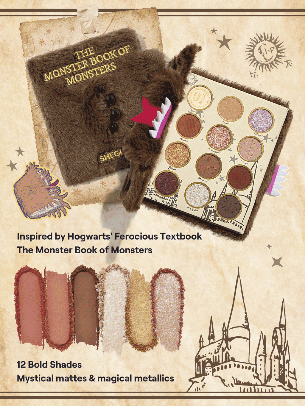SHEGLAM Harry Potter™ X SHEGLAM monster book of monsters eyeshadow palette