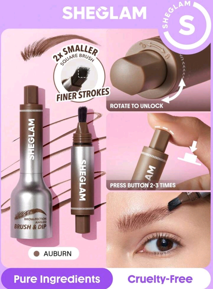 SHEGLAM brow-fection angled brush & dip