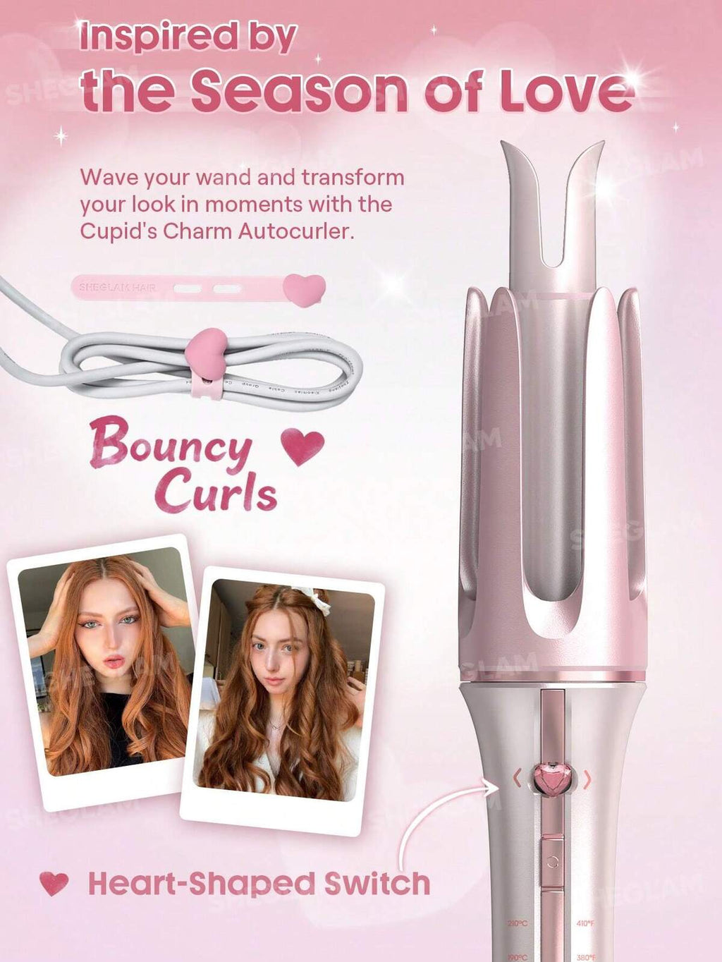 SHEGLAM Cupid's Charm One-Touch Instant Hair Curler