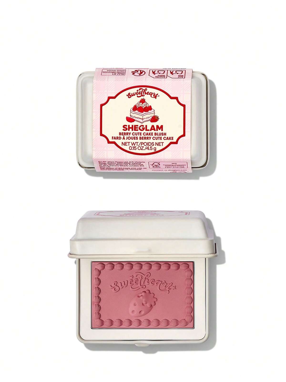 SHEGLAM berry cute cake blush- sweetheart collection