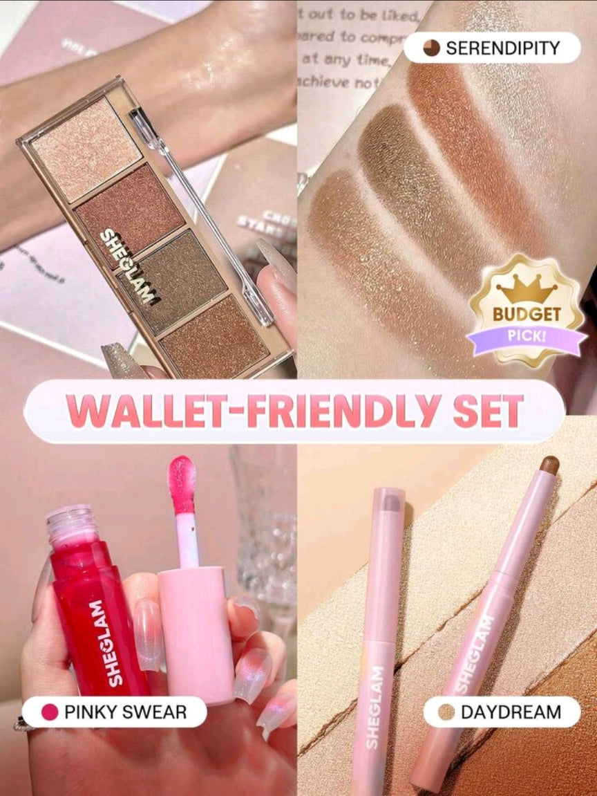 SHEGLAM budget friendly set trio bundle
