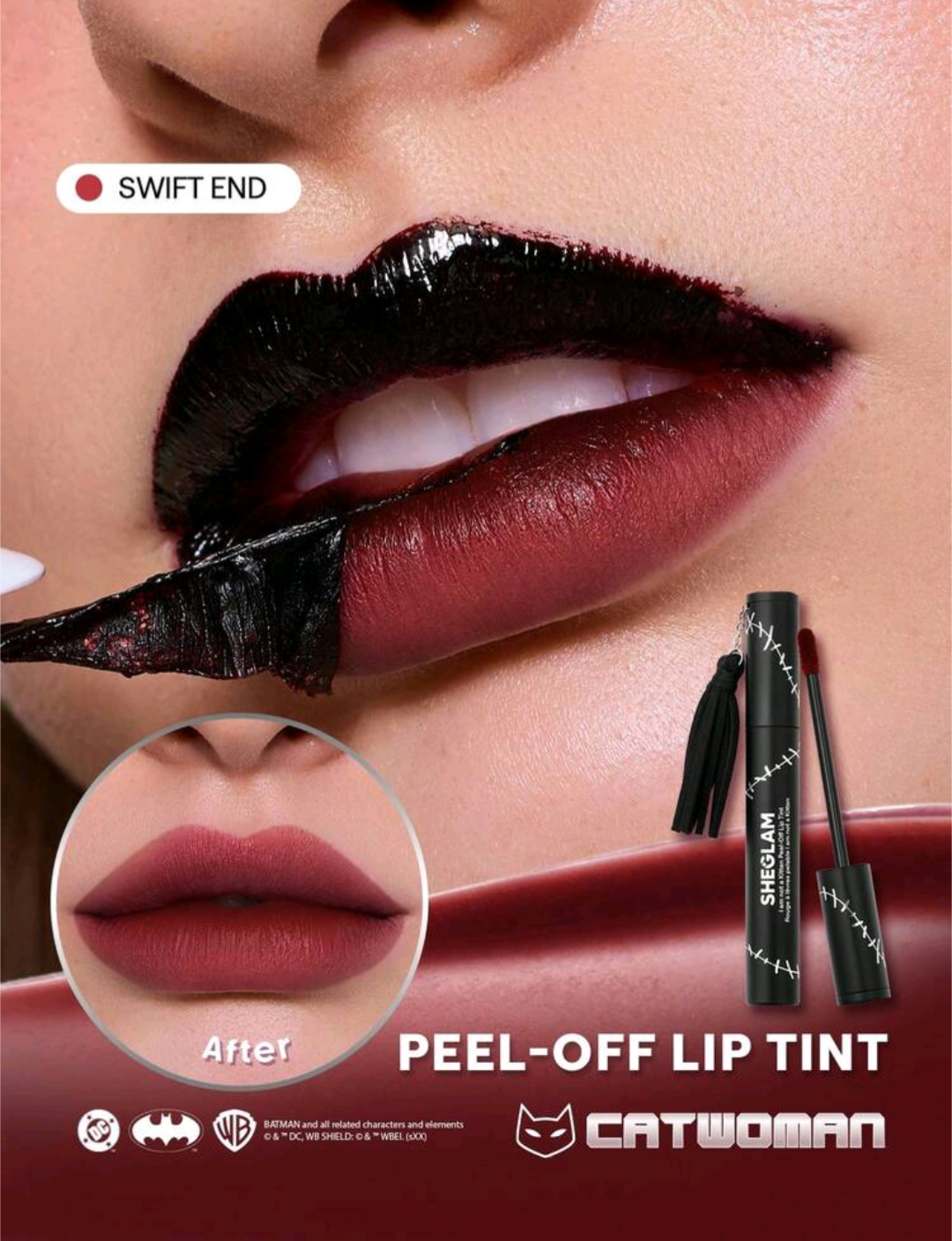 CATWOMAN™ | SHEGLAM I Am Not A Kitten Peel-Off Lip Tint