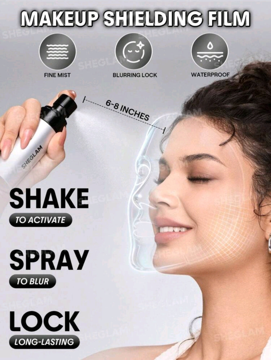 SHEGLAM primer & setting spray bundle -blurring collection