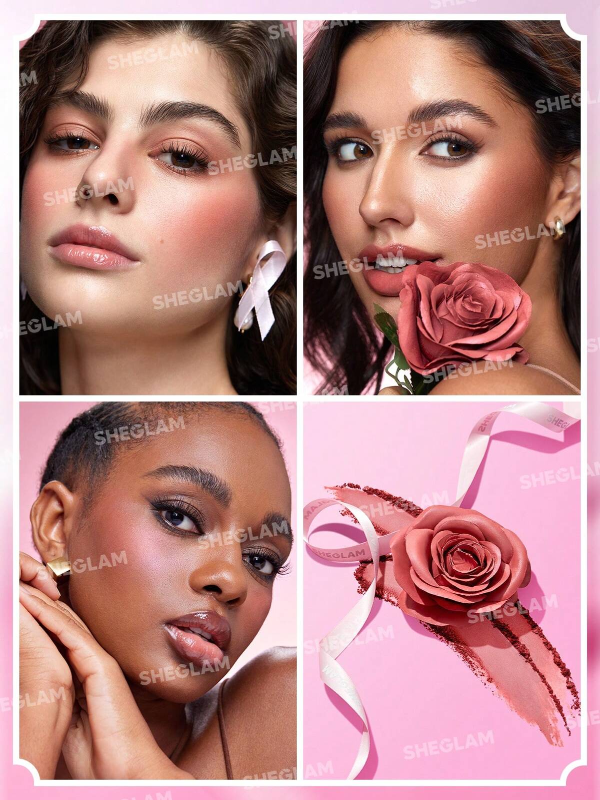 SHEGLAM pink ribbon rose blush