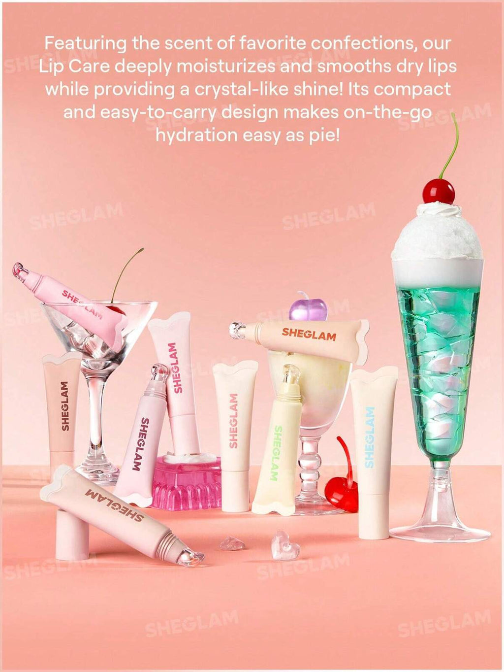 SHEGLAM crystal glaze moisturizing lip care- flavoured lipgloss