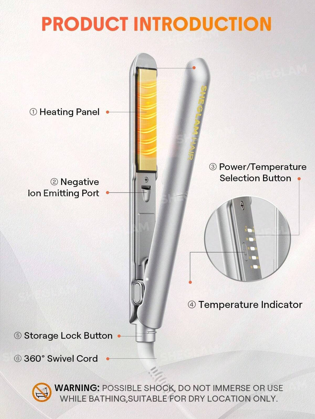SHEGLAM HAIR Sleek Chic Insta-Heat Straight Styler