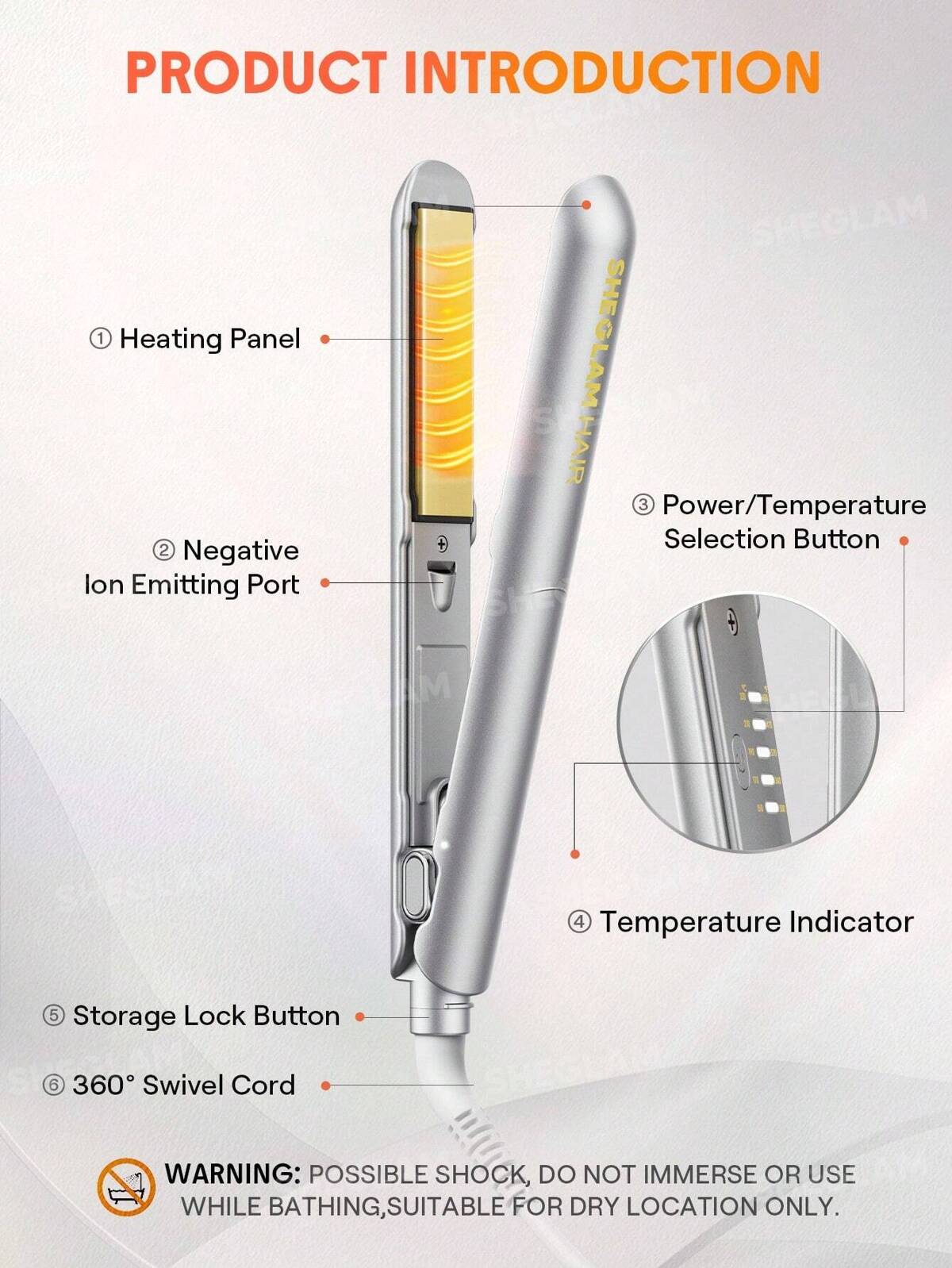 SHEGLAM HAIR Sleek Chic Insta-Heat Straight Styler