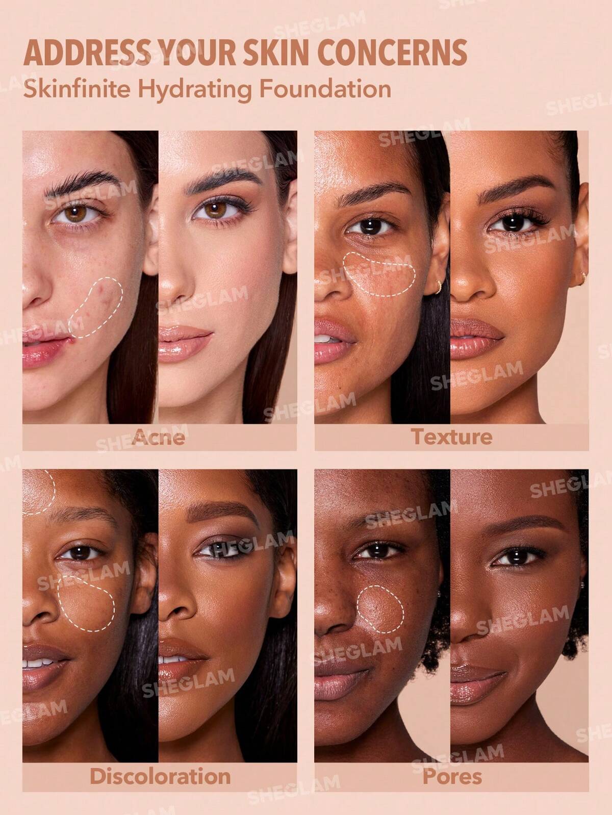 SHEGLAM skinfinit hydrating foundation