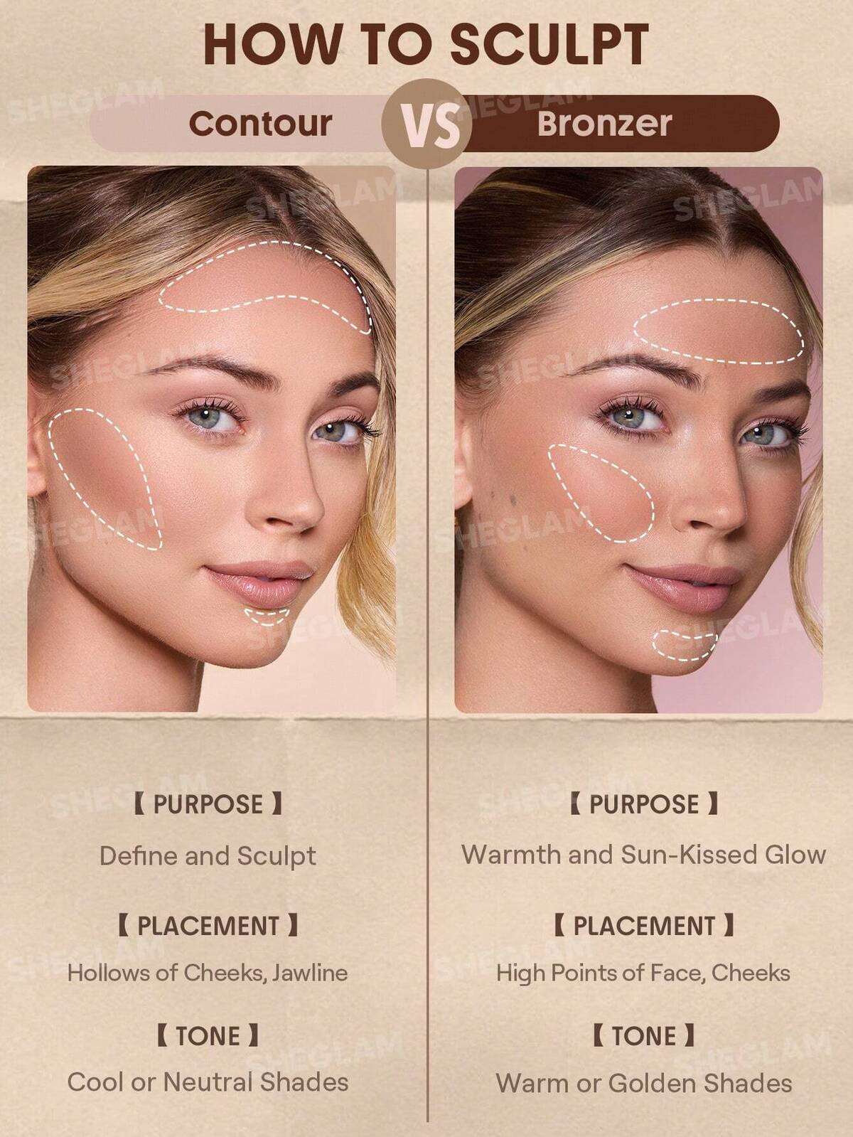 SHEGLAM buttery buff contour and bronzer stick