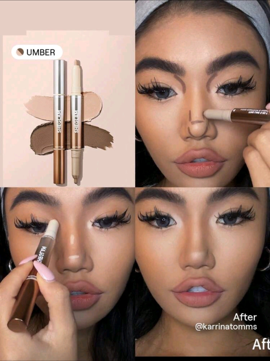 SHEGLAM fine line 2 in 1 nose contour & highlighter pen