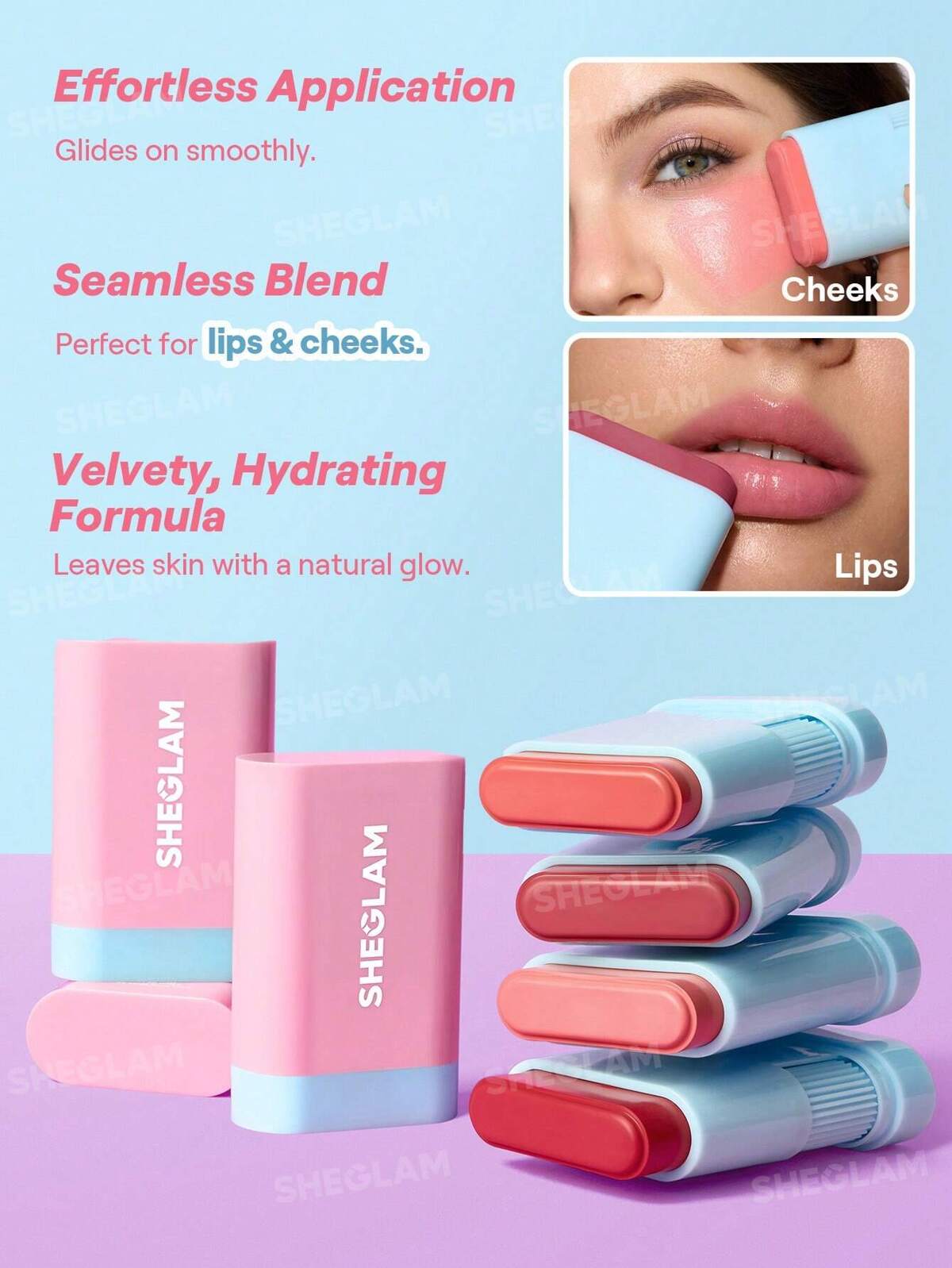SHEGLAM glass glow blush stick