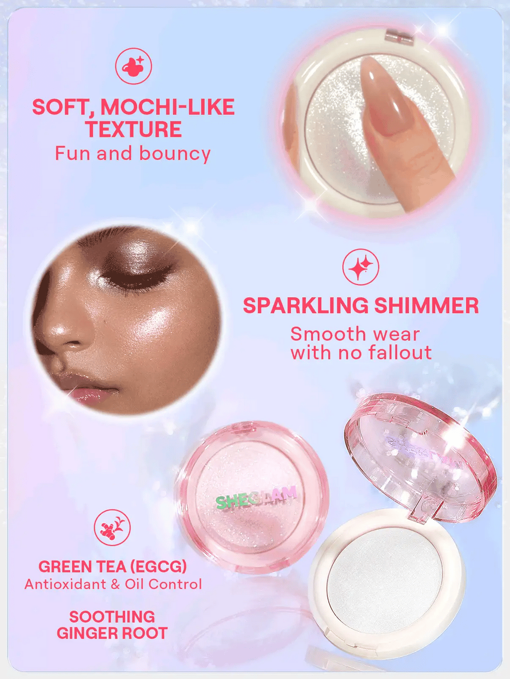 SHEGLAM glowchy bouncy squishy highlighter