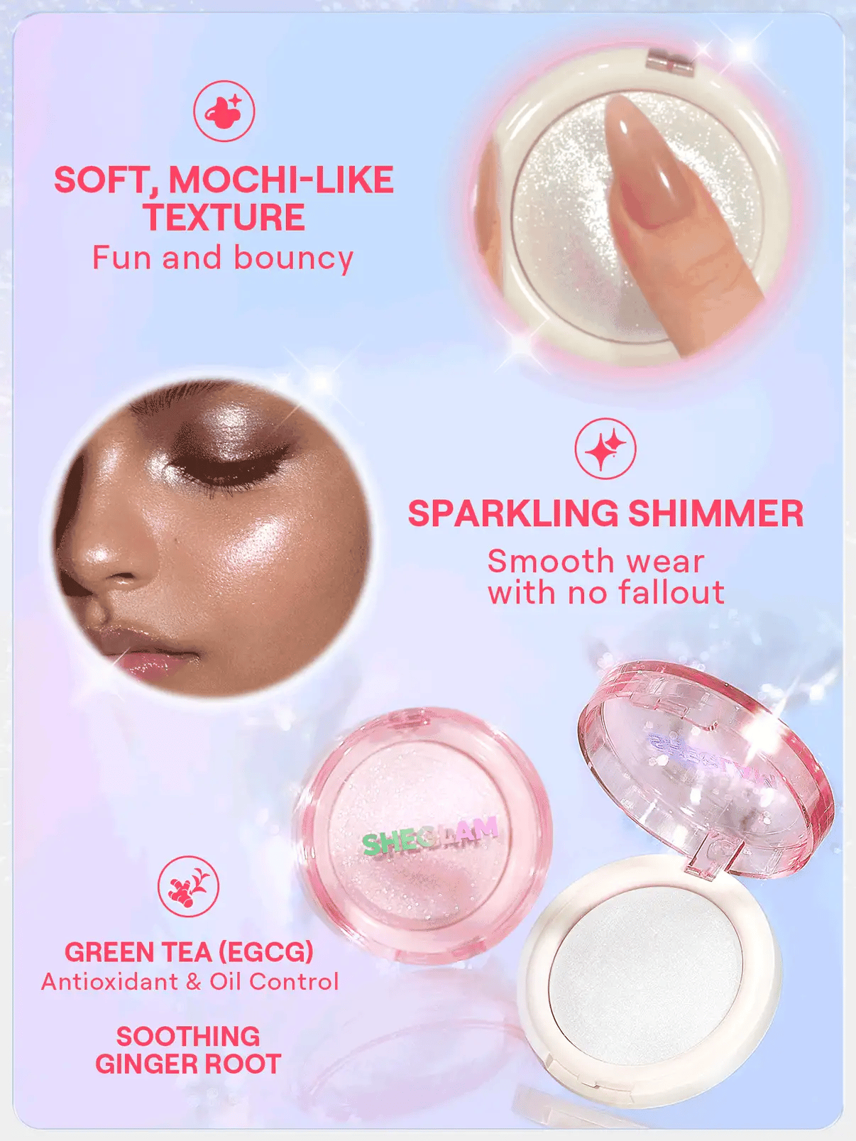 SHEGLAM glowchy bouncy squishy highlighter