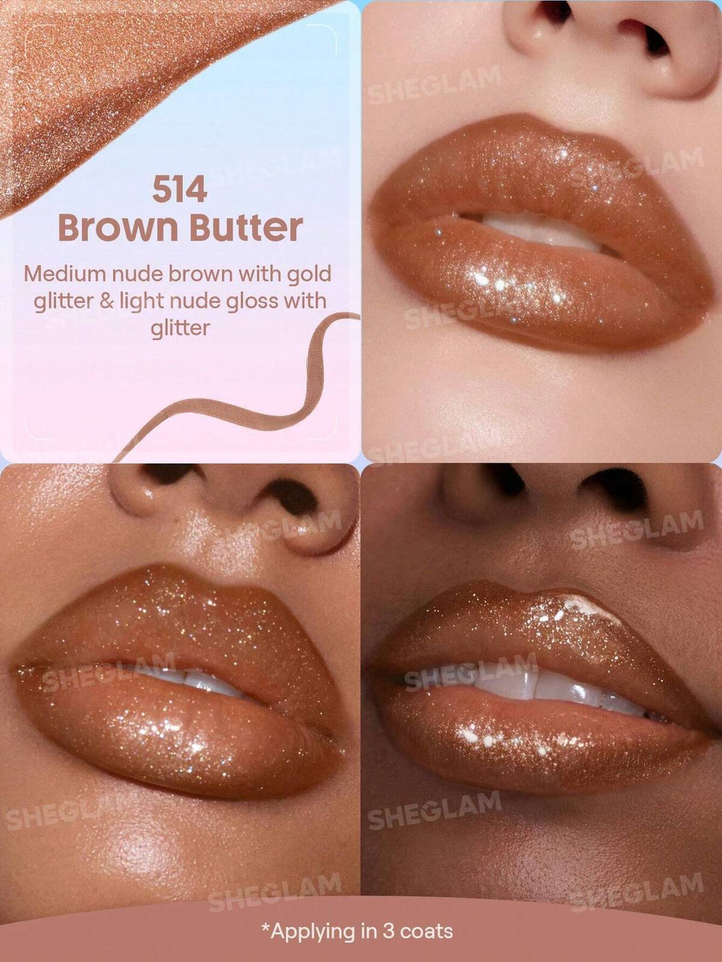 SHEGLAM line to shine peel off lip stain and gloss duo