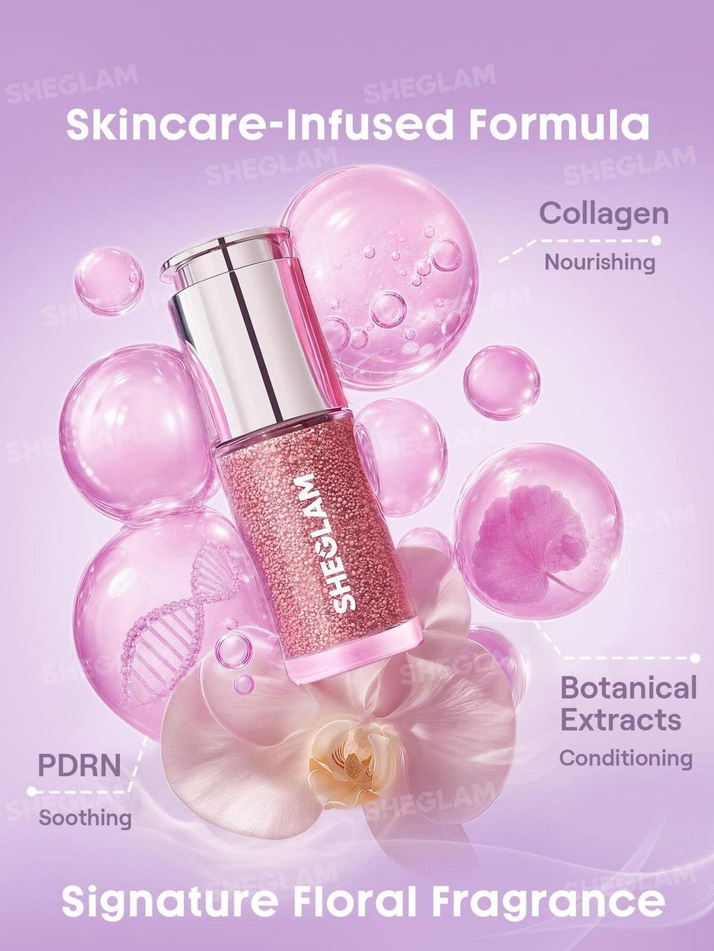 SHEGLAM Bubble Dew Blush Serum skincare infused nourishing liquid blush