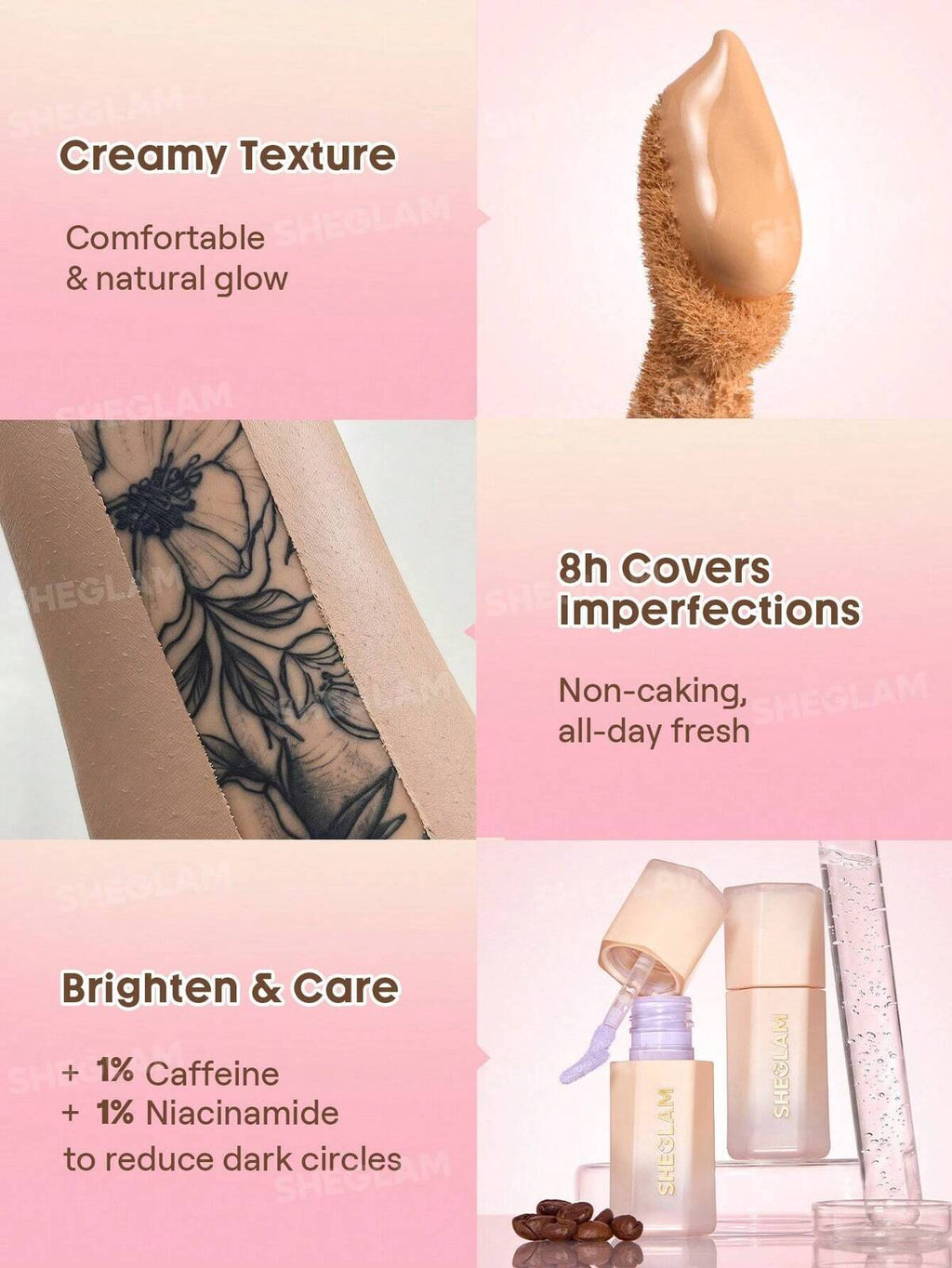 SHEGLAM hide away full coverage concealer