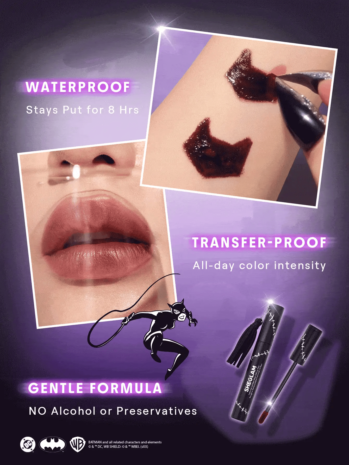 CATWOMAN™ | SHEGLAM I Am Not A Kitten Peel-Off Lip Tint