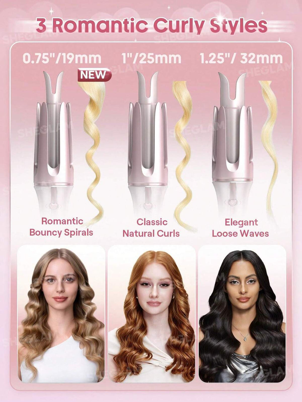 SHEGLAM Cupid's Charm One-Touch Instant Hair Curler